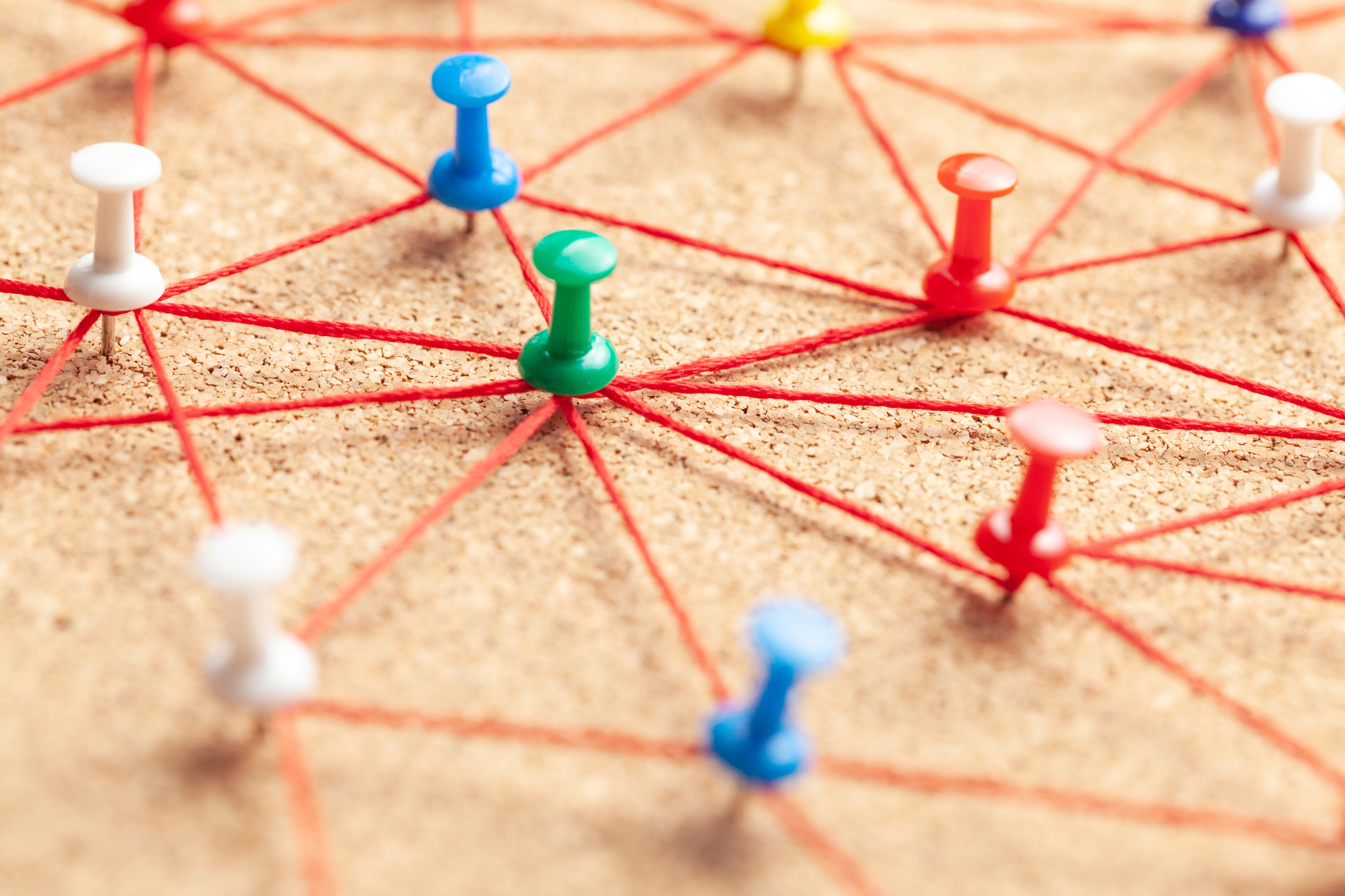 Connected pins on map