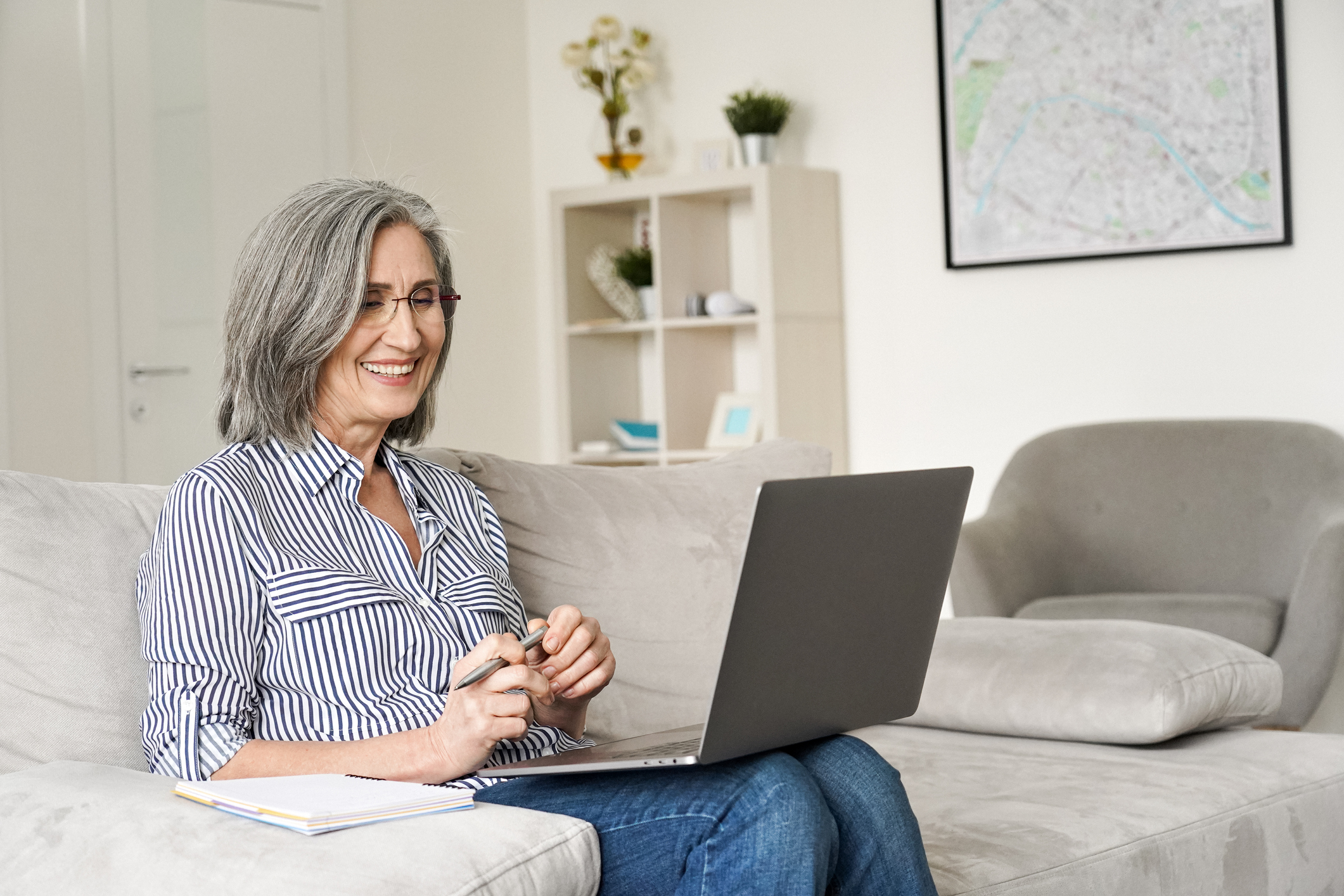 Woman at laptop